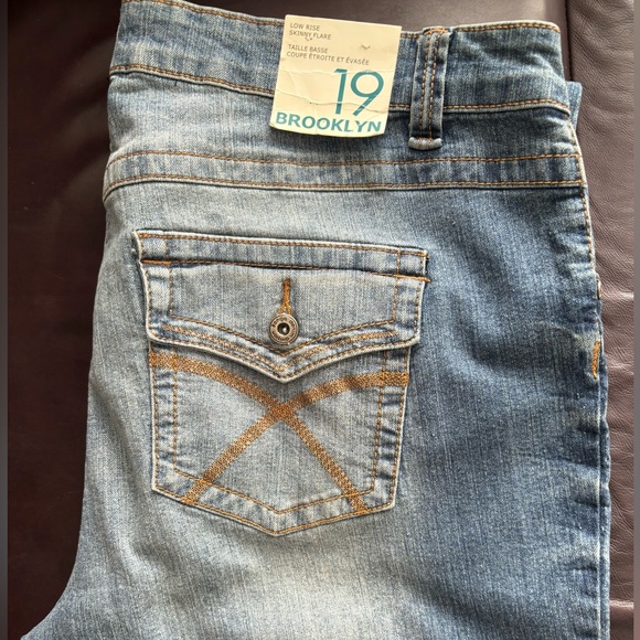 Very Big Women’s Jeans Size 19 Stretchy Stone washed skinny flare fit on zipper - Picture 8 of 12